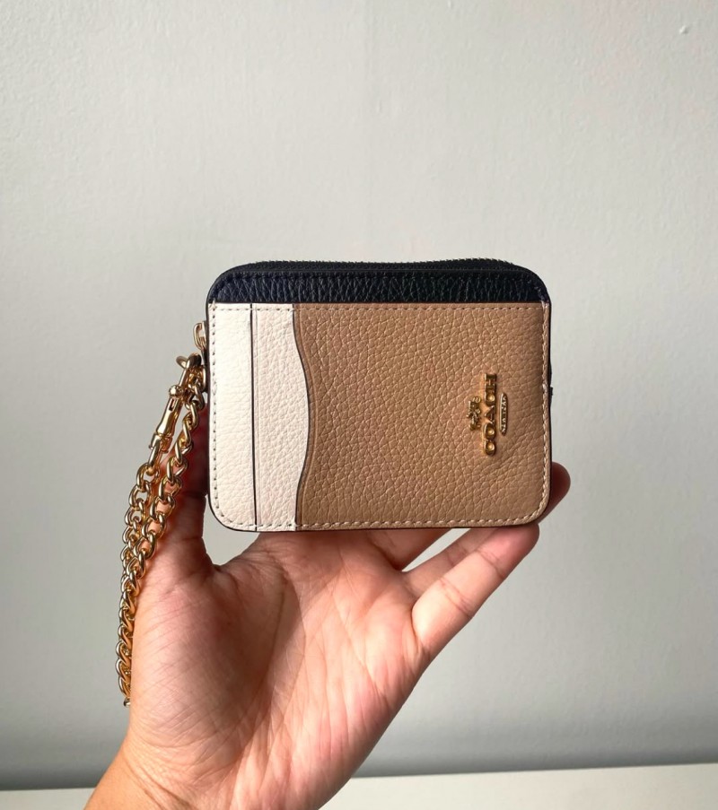 Coach_Zip_Card_Case_Mini_Wallet_With_Original_Box