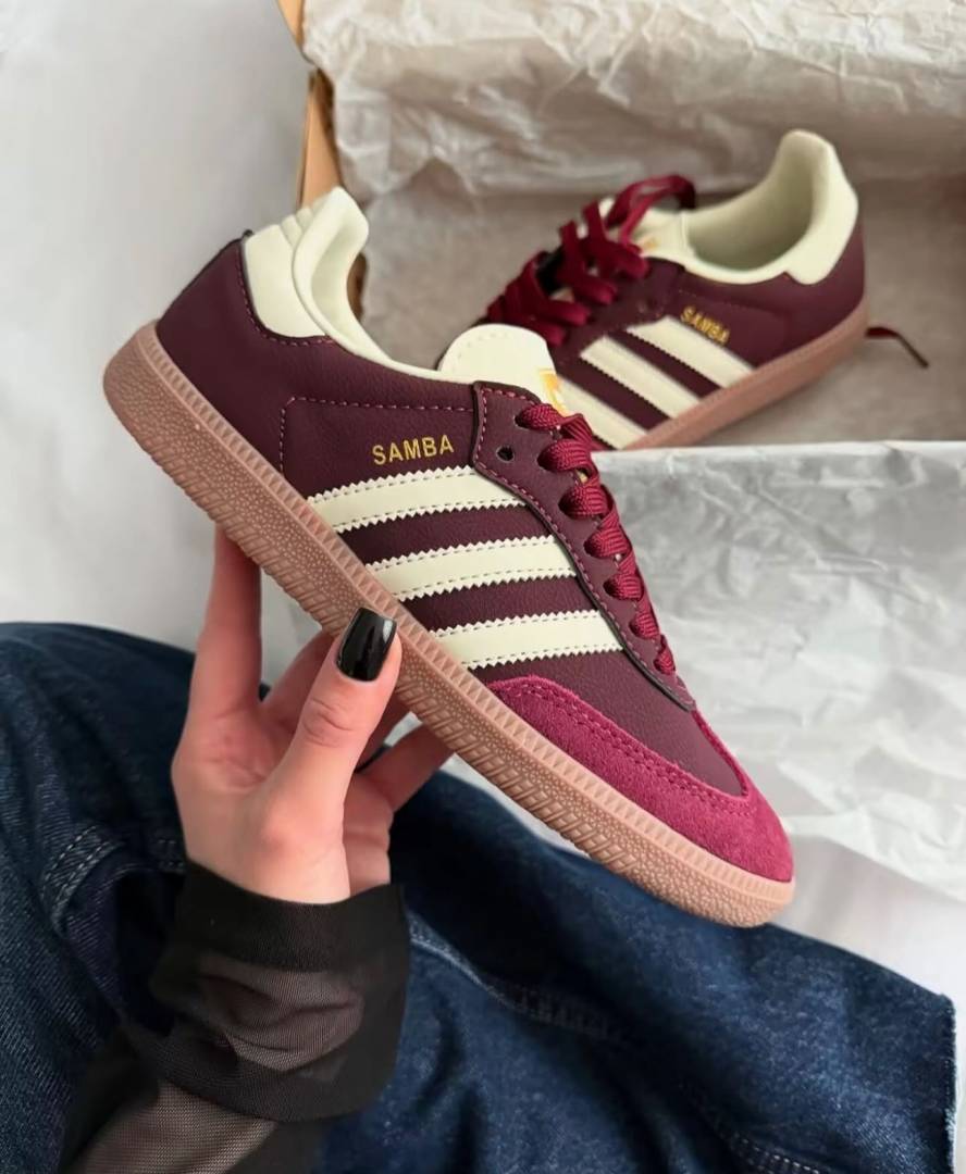 ADIDDAS SAMBA MAROON MENS FIX