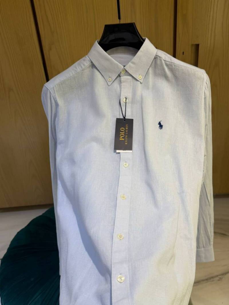 RALPx-H xL-AUREN P-OLO IMPORTED STORE ARTICLE SHIRT linen fabric