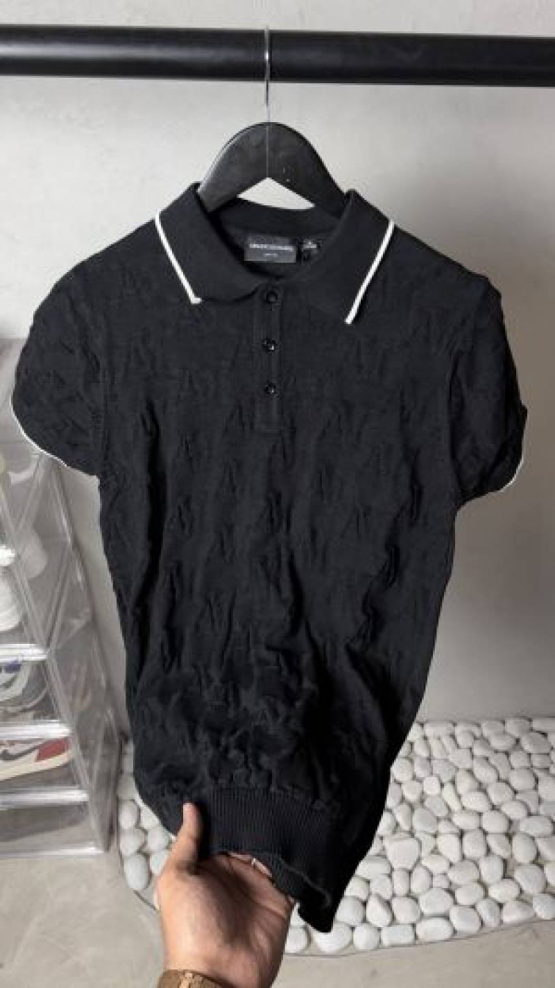 Armaani Exchange Premium Knit Polo T Shirt 1576. Sale offer VS1000