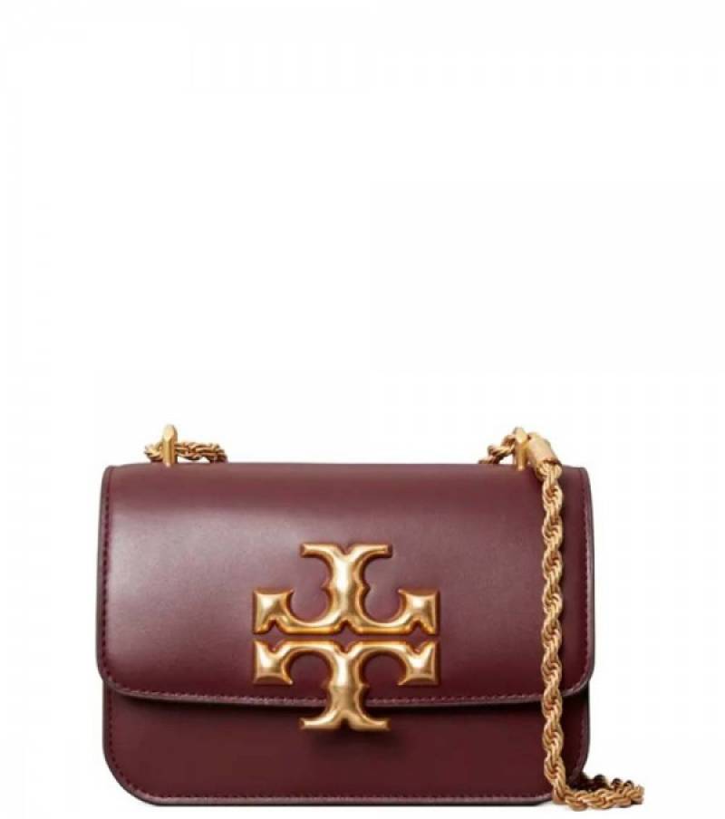 Tory564 Burch Eleanor Premium Quality Shoulder Bag With OG Box & Dust Bag (Wine - 564)