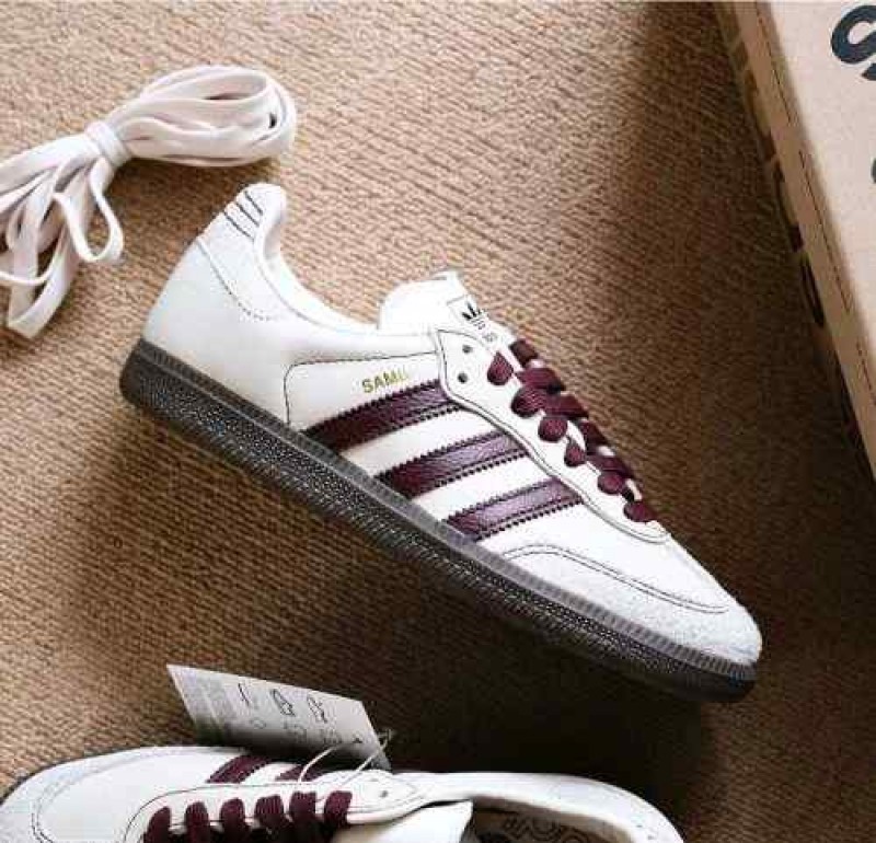 Adiddas_Samba_Wonder White Cream Maroon