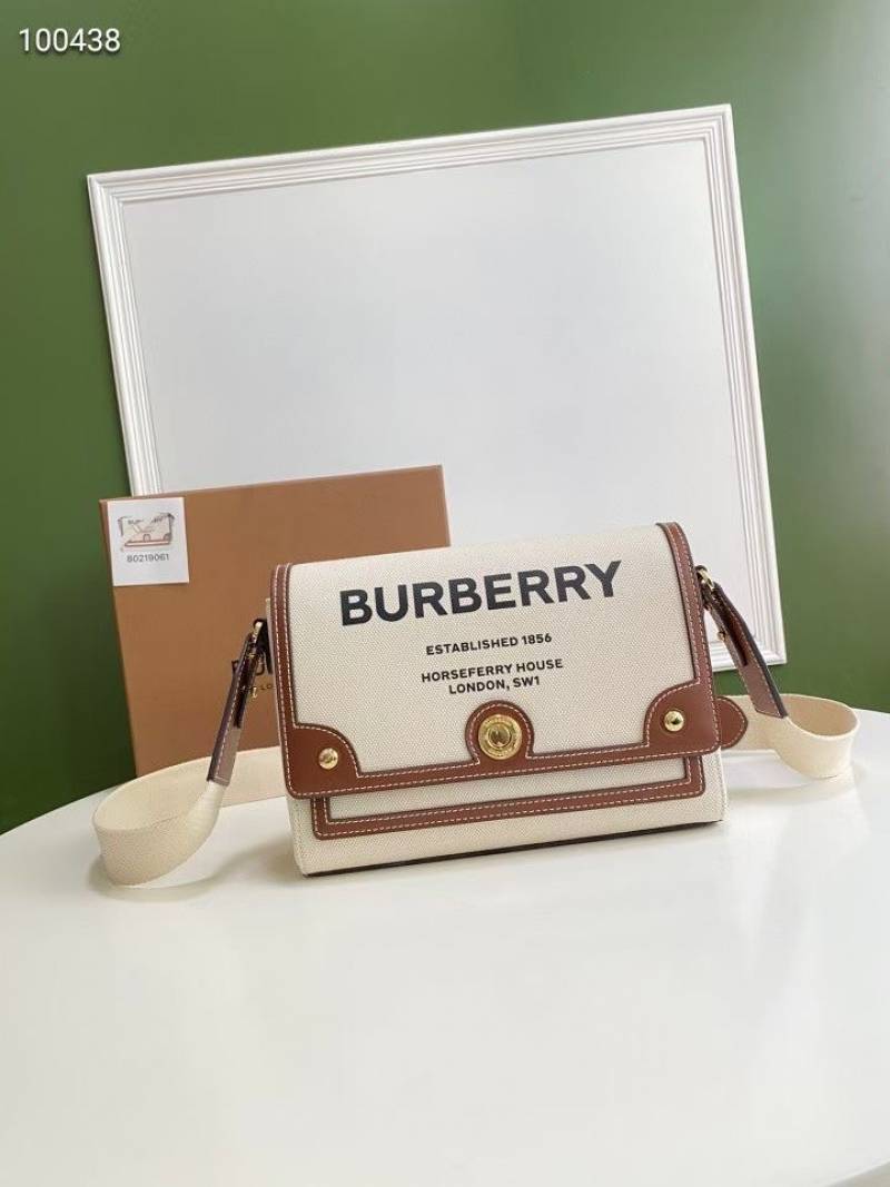 Burberyy CB Horseferry Printed Canvas Crossbody Bag With OriginalBox Carry & DustCover