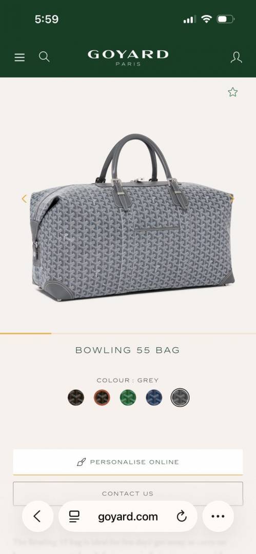 Bowling 55 Duffle With DustCover