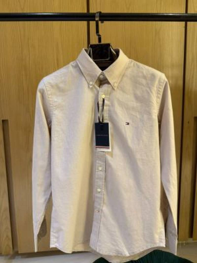 TOM-Y HILFIGER IMPORTED STORE ARTICLE SHIRT  LINEN FABRIC