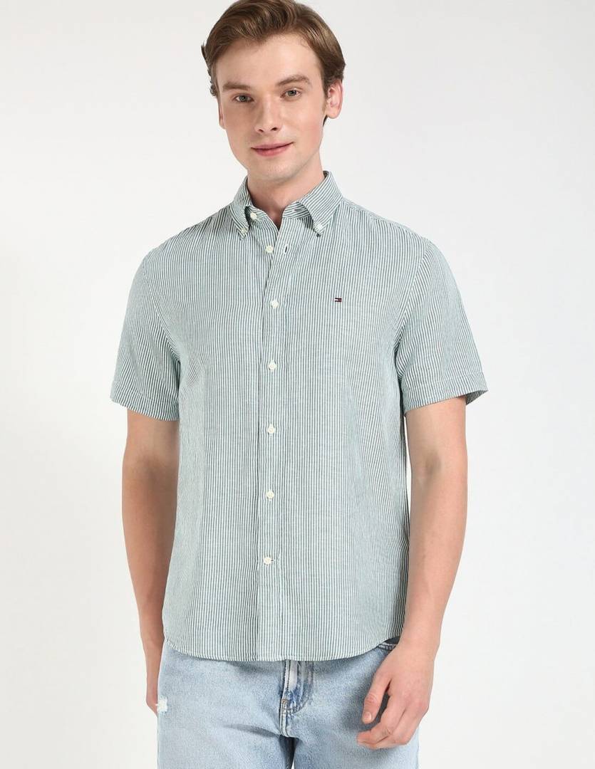 Tommy Hilfigar IMPORTED STORE ARTICLE SHIRT LIGHT GREEN