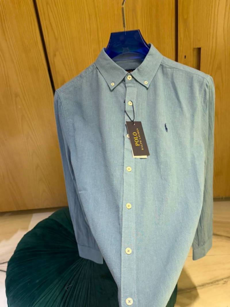 RALPx-H L-AURENx P-OLO IMPORTED STORE ARTICLE SHIRT linen fabric