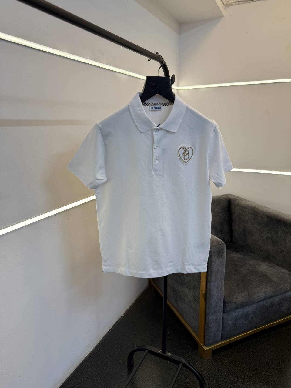 Burbery imported polo tshirt white