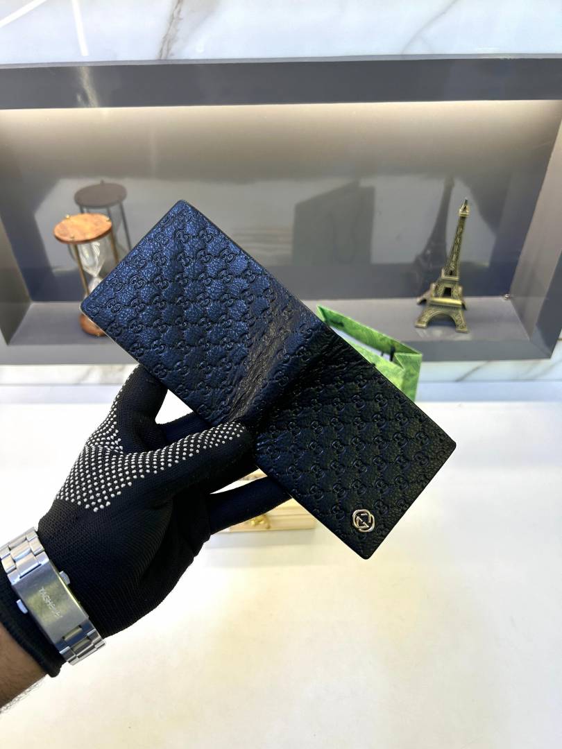 Gucc_ Black Premium Quality Wallet Fa 773