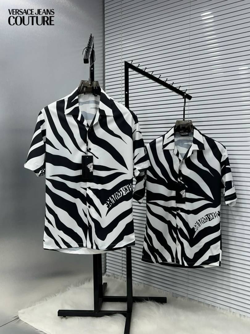 Versace Couture Half Sleeves Shirt White