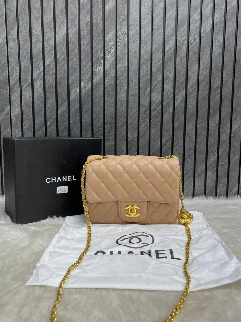 Chennel_khakhi_Mini_Flap_Crossbody_Bag_With_OriginalBox_DustCover