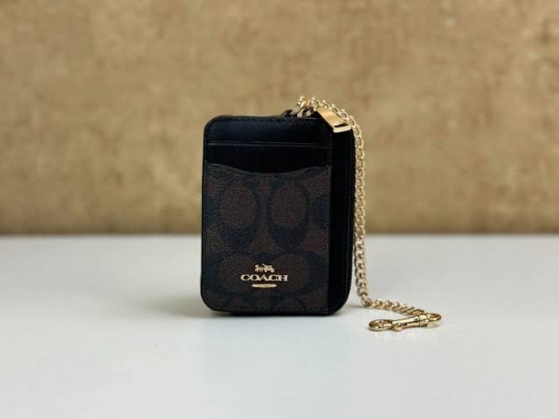 Coach_Zip_Card_Case_Mini_Wallet_With_Original_Box