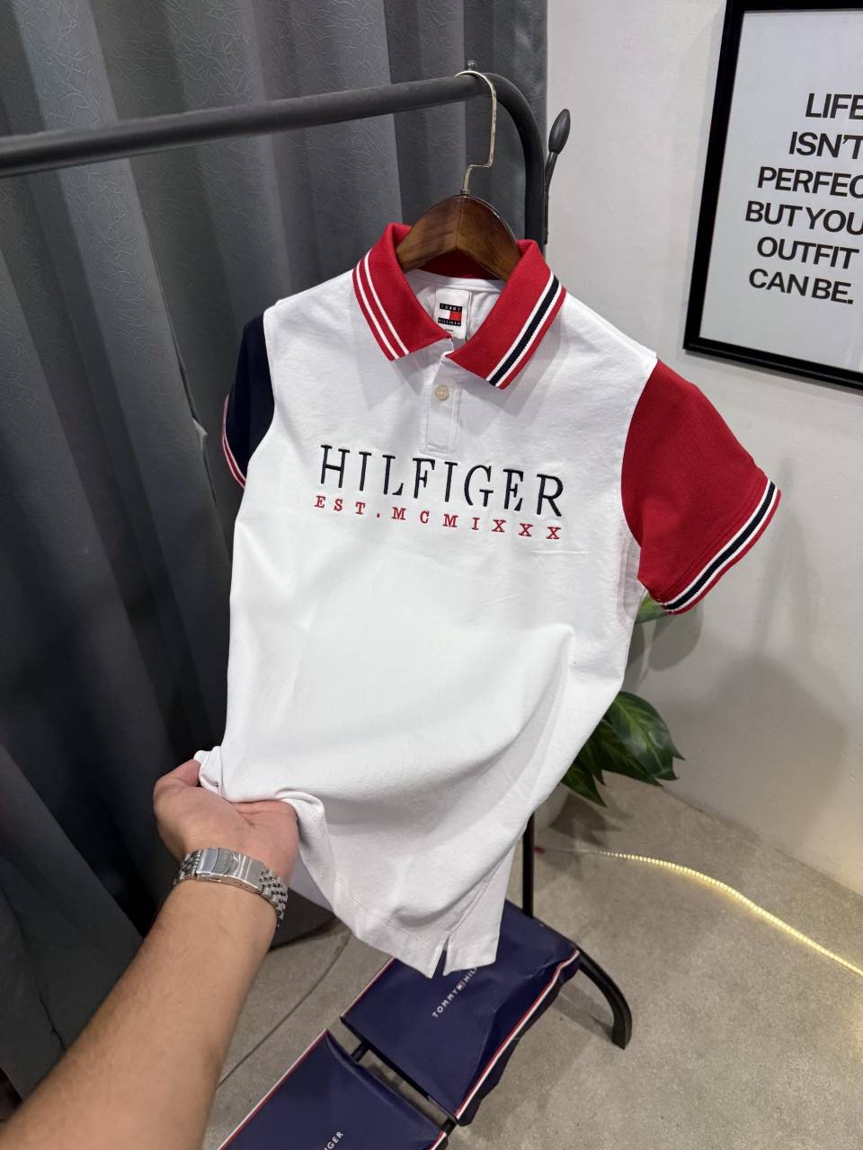 Tommy hilfigar box pack imported polo tshirt white