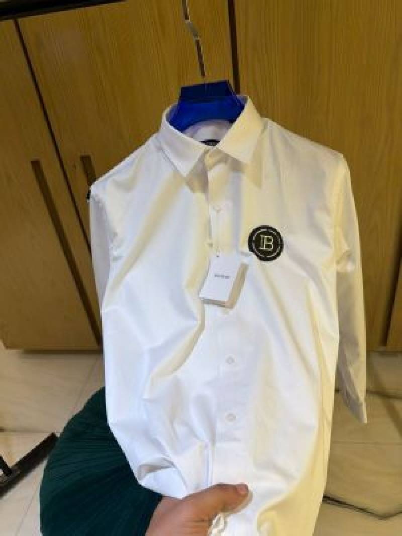 BALMAN IMPORTED STORE ARTICLE SHIRT  WHITE