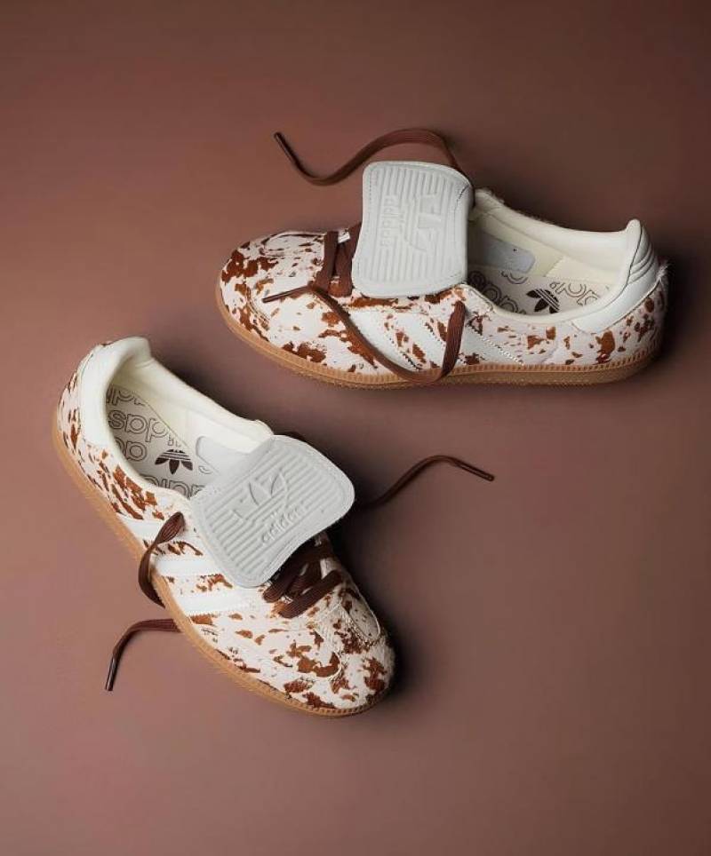 Adiddas SambaCow Print Brown White
