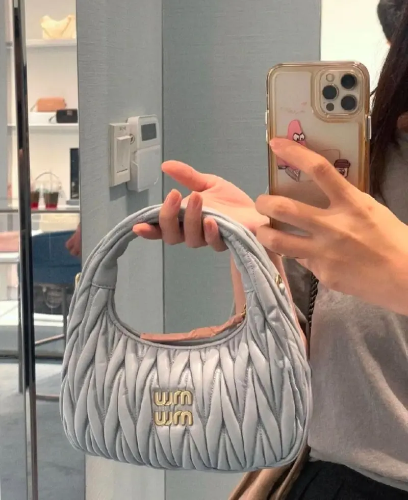 Miu Miu Matelasse Hobo Bag With Original Box Packing - Image 9