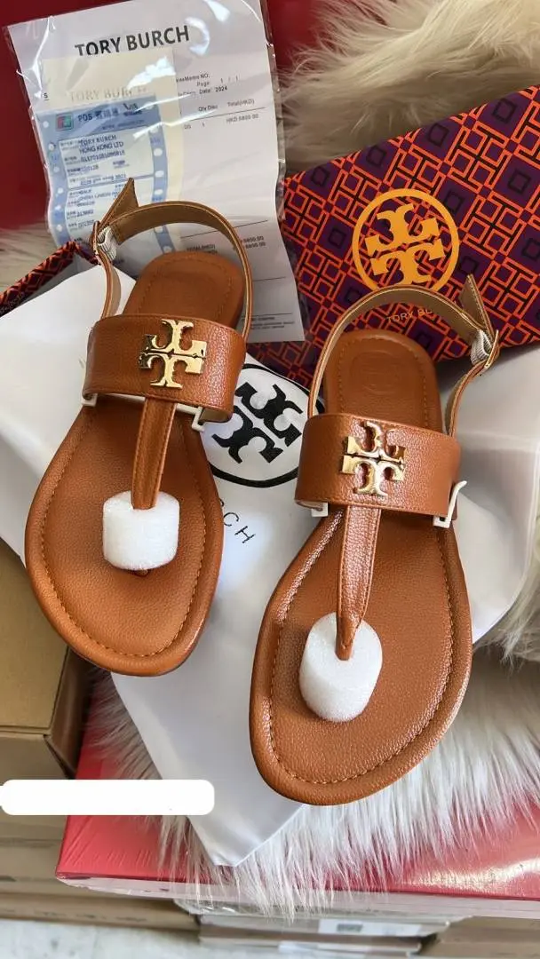 Tori Burch Eleanor Sandals With OriginalBox DustCover