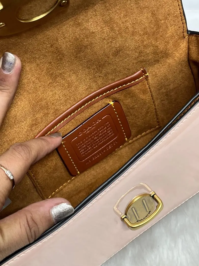 Coach Studio Baguette Patent-Pink Leather With OriginalBox DustCover Tags - Image 8