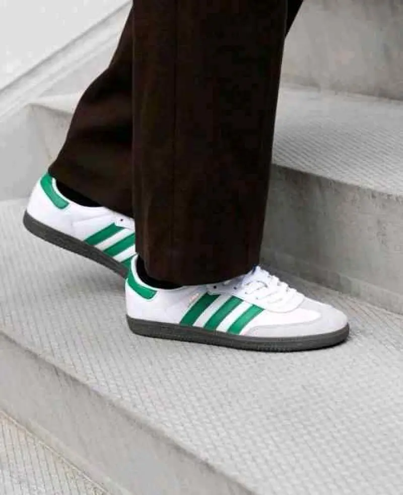 Adidas SAMBA WHITE GREEN 665 - Image 4