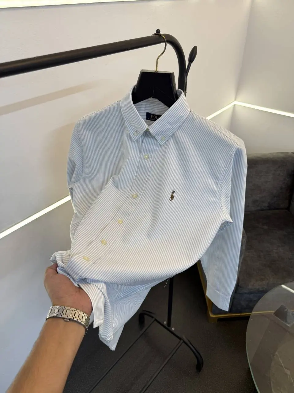 Ralph lauren sky blue imported oxford lining shirt - Image 2