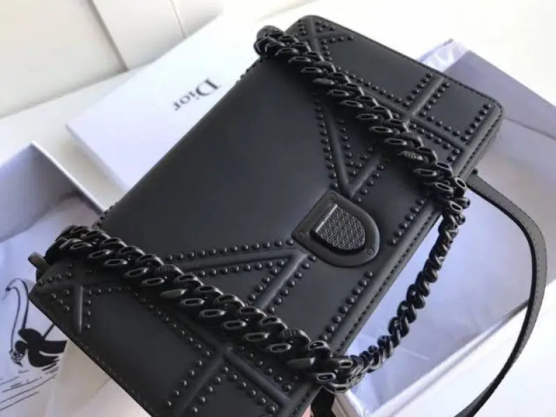 Dior Dioorama Matte Black Shoulder Bag With OriginalBox & DustCover Packing - Image 5