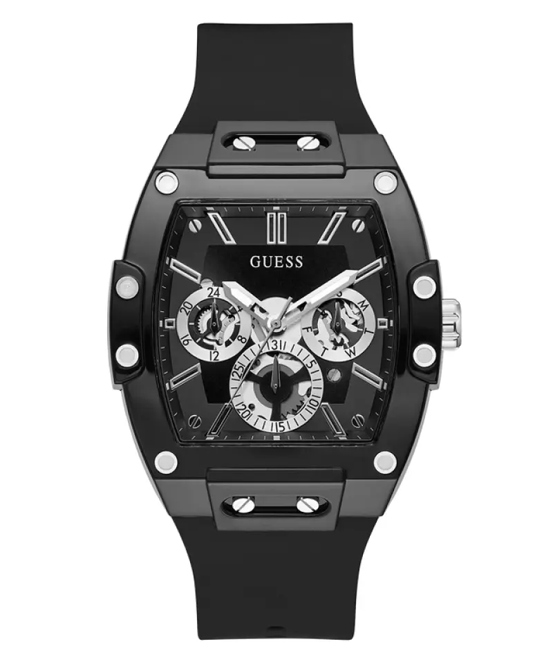 Guess Rectangle Chronograph Black-Silver Chronograph - Image 6