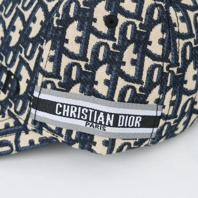 Dior Cd Oblique Monogram Premium Unisex Cap ( With Safety Box ) Blue - Image 3