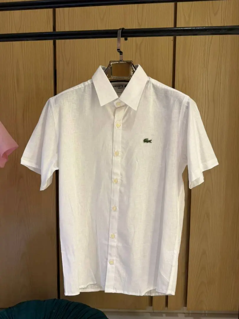 Lacoste IMPORTED STORE ARTICLE linen fabric SHIRT