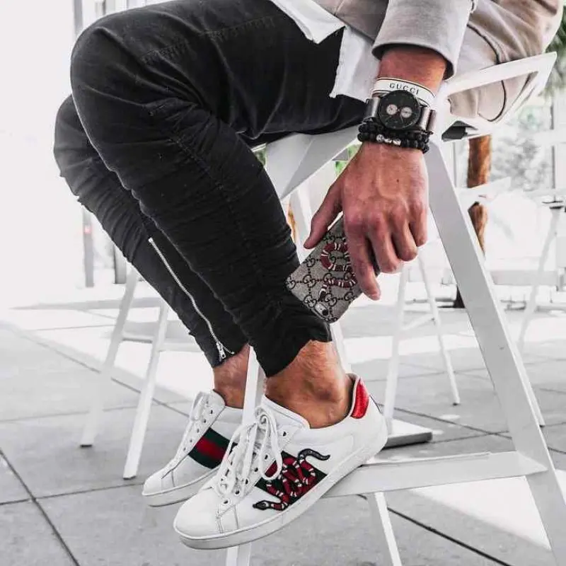 Gucci Aces Trainers Snake 6053 - Image 5