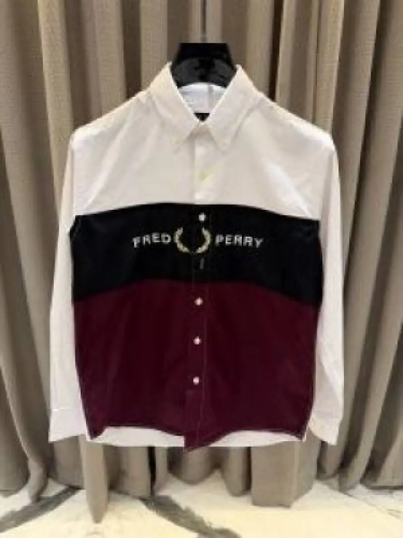Fred Perr y White Wit aroon Premium Shirt