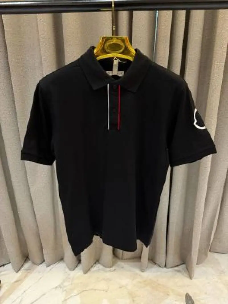 No return Monclair imported Polo t-shirt Black