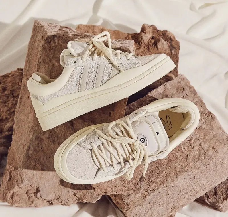 Adidas campus moon x bad bunny cloud white - Image 4