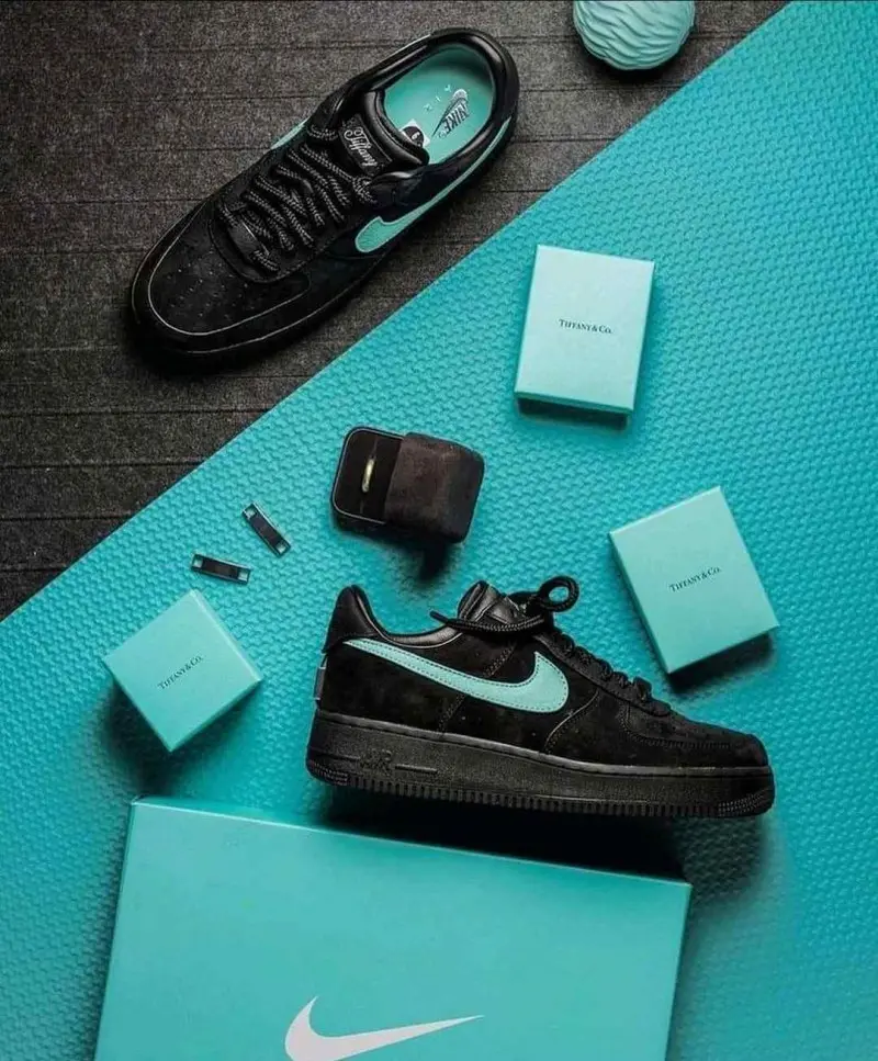 Nike Airforce 1 Low Tiffany Black Semi UA 1408 - Image 2