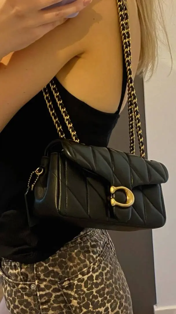 Coach Tabby 20 Quilted White-gold ShoulderBag With OriginalBox DustCover - Image 4