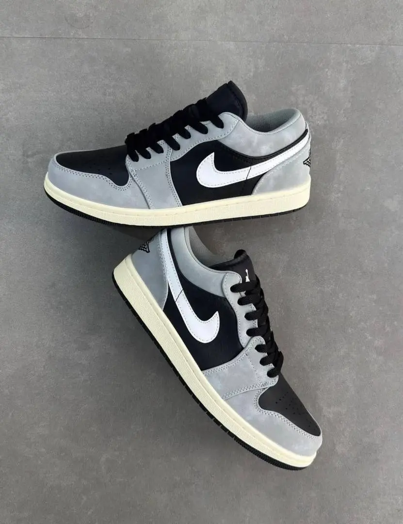 Nike AIR JORDAN 1 LOW LIGHT SMOKE GREY OFF NOIR - Image 6
