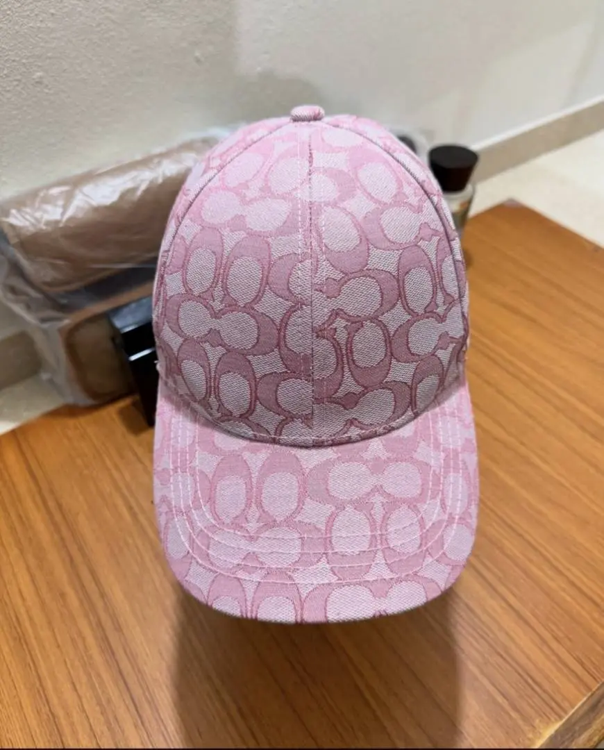 Coach Signature Jacquard Baseball Unisex Cap With Safety Box - Image 2