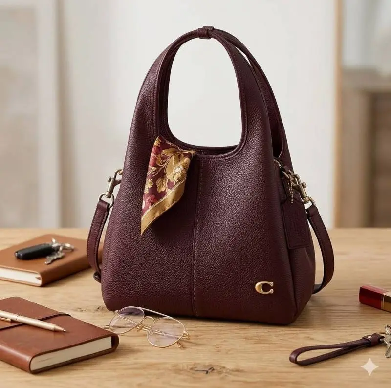 Coach Lana 23 Wine With OriginalBox DustCover LongBelt - Image 2
