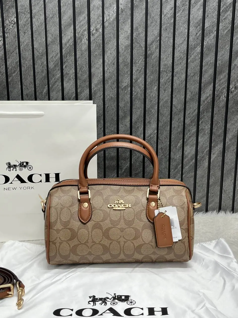 Coach Rowan Long Satchel Bag With OriginalCarryBag DustCover - Image 2