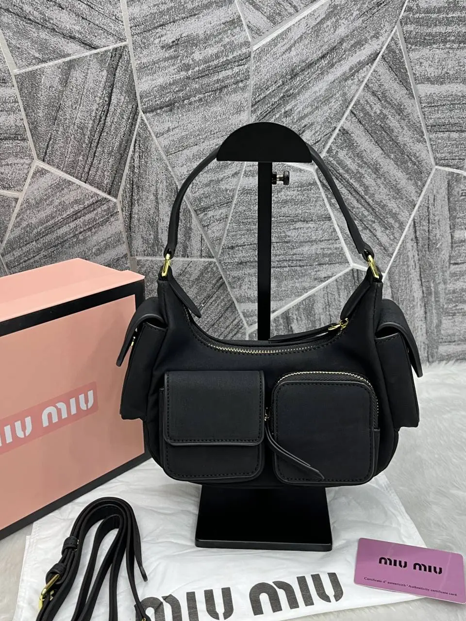 Miu Miu Multi Pocket Shoulder Bag With Original Box & DustCover - Image 6