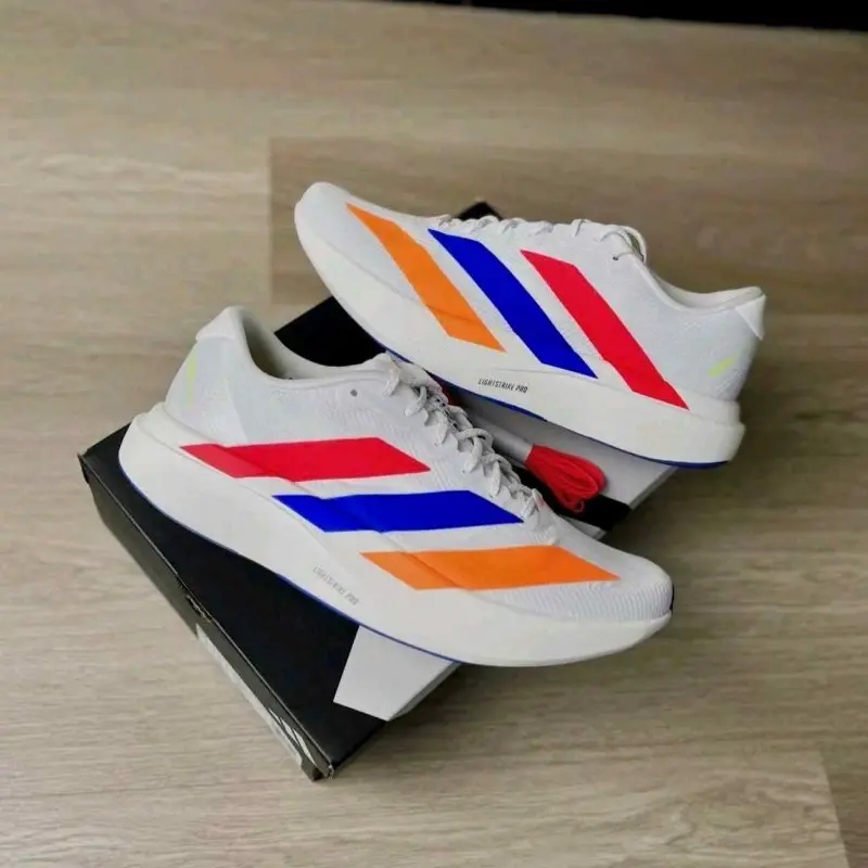 Adidas Adizero Evo SL Cloud White Lucid Red Blue 1245 - Image 3