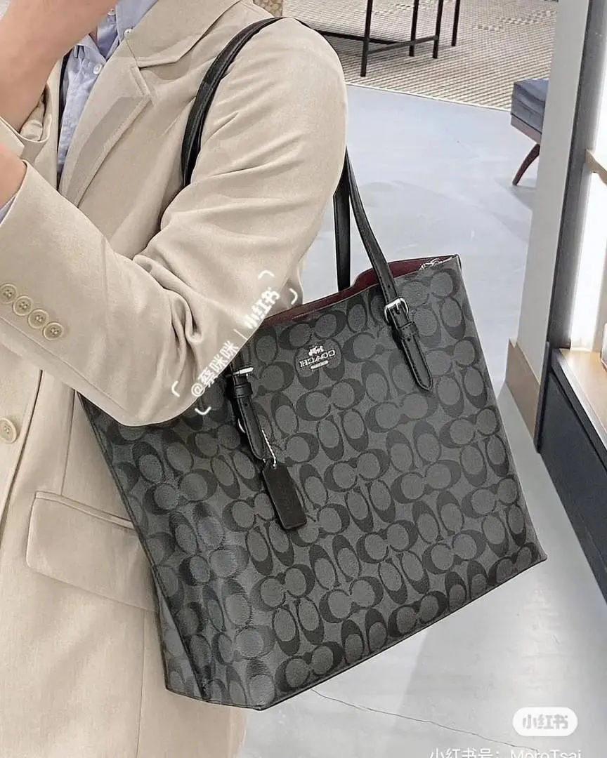 Coach Mollie Large Black-Mono Tote With OriginalBox Packing - Image 6