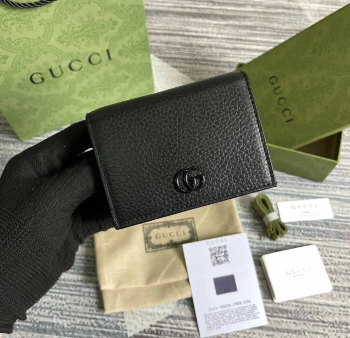 Gucci G3 GG Marmont Unisex Wallet With OriginalBox DustCover Card