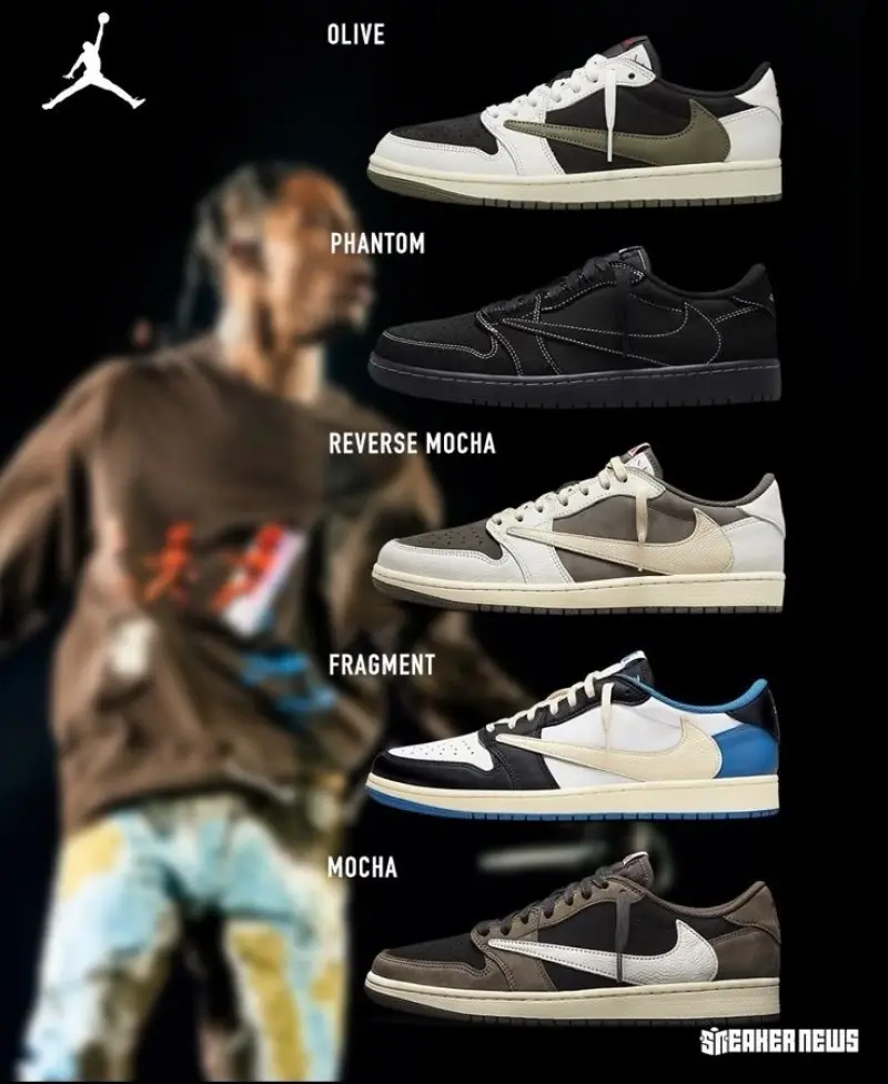 Travis Scott x Air Jordan 1 Low Olive semi UA Quality - Image 5