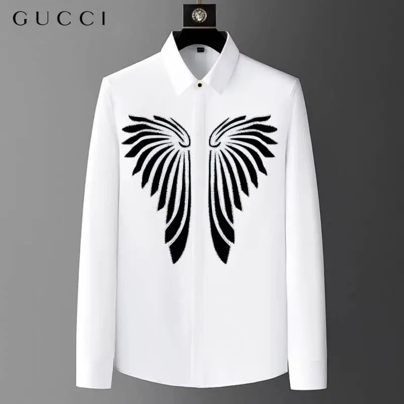 Gucci Premium Box Pack Full Sleeves Shirt White