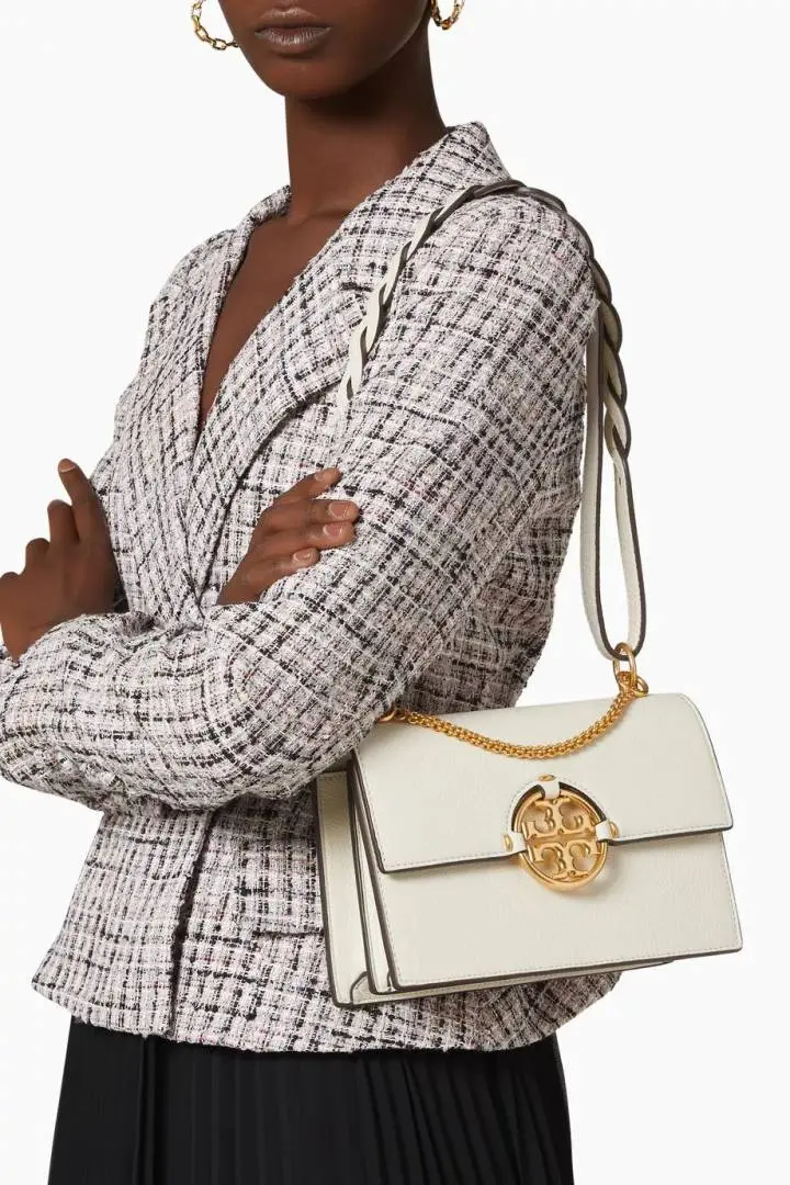 Tori Burch Miller White ShoulderBag With OriginalBox - Image 7