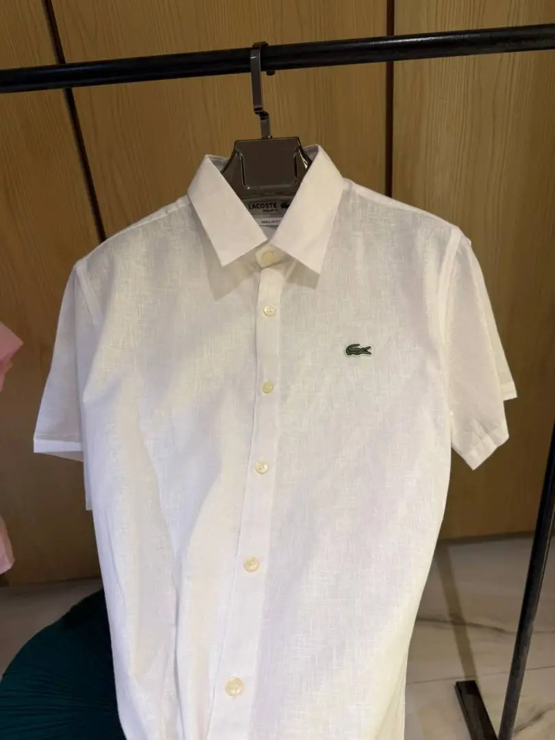 Lacoste IMPORTED STORE ARTICLE linen fabric SHIRT - Image 3