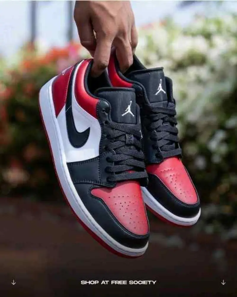 Air Jordan 1 Low Bred Toe Semi UA - Image 3