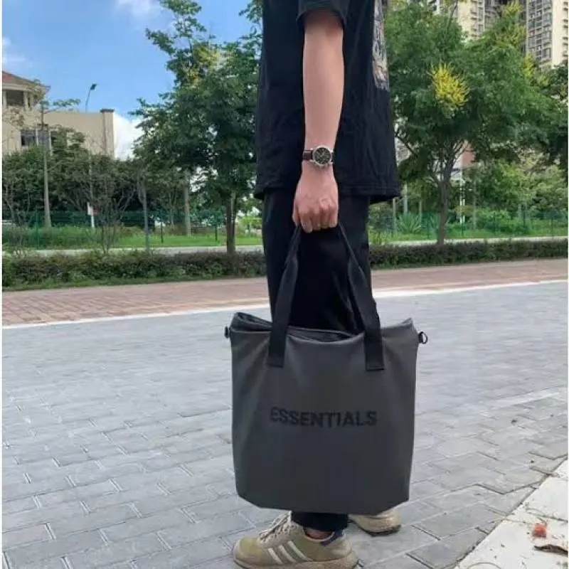 Essential Fear Of God Grey WaterProof Unisex Tote Bag - Image 7