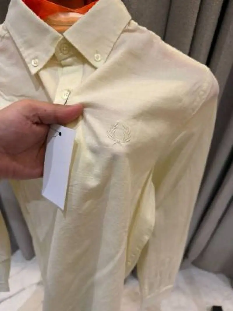 Fred peery imported shirt Yellow - Image 2