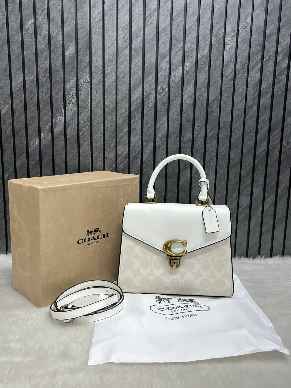 Coach Samie Top Handle Medium Handbag With OriginalBox